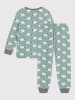 PETIT BATEAU Pyjama in Hellblau/ Weiß