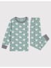 PETIT BATEAU Pyjama in Hellblau/ Weiß