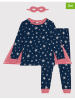 PETIT BATEAU 2-delige set: pyjama en oogmasker donkerblauw/rood