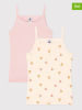 PETIT BATEAU 2er-Set: Unterhemden in Beige/ Rosa