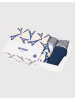 PETIT BATEAU 3er-Set: Boxershorts in Hellblau/ Weiß/ Dunkelblau