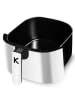 KITCHENCOOK Heißluftfritteuse ''Airmed_6'' in Weiß - (B)38 x (H)69,5 x (T)35 cm