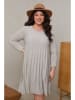 Curvy Lady Kleid in Grau