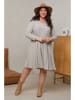 Curvy Lady Kleid in Grau
