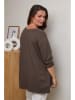 Curvy Lady Tunika w kolorze brązowym