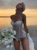 INTIMAX Gorset "Lace" w kolorze białym