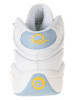 Reebok Leder-Sneakers "Question Mid" in Weiß/ Hellblau