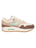 Nike Skórzane sneakersy "Air Max 1" w kolorze brązowo-beżowo-kremowym