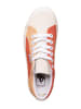 Vans Leder-Sneakers in Creme/ Orange/ Rot