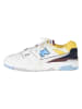 New Balance Leder-Sneakers "BB550NCF" in Weiß/ Blau/ Gelb
