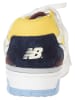 New Balance Leder-Sneakers "BB550NCF" in Weiß/ Blau/ Gelb