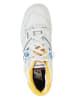 New Balance Leder-Sneakers "BB550NCF" in Weiß/ Blau/ Gelb