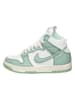 Nike Leder-Sneakers "Dunk Hi 1985" in Grün/ Weiß