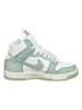 Nike Leder-Sneakers "Dunk Hi 1985" in Grün/ Weiß