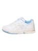 asics Leder-Sneakers in Weiß/ Hellblau/ Creme
