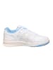 asics Leder-Sneakers in Weiß/ Hellblau/ Creme