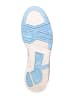 asics Leder-Sneakers in Weiß/ Hellblau/ Creme