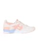 asics Leder-Laufschuhe in Creme/ Rosa/ Hellblau
