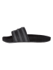 adidas Leder-Pantoletten "Adilette" in Schwarz