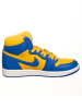 Air Jordan Skórzane sneakersy "1 Retro High" w kolorze żółto-niebieskim