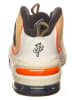 Nike Leder-Sneakers "Air Penny II" in Creme/ Schwarz/ Orange