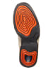 Nike Leder-Sneakers "Air Penny II" in Creme/ Schwarz/ Orange