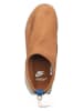 Nike Leder-Slipper "Nike X Undercover Moc Flow" in Hellbraun/ Blau