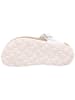 superfit Leren teenslippers zilverkleurig