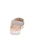 superfit Leder-Sandalen in Grau/ Silber