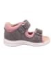 superfit Leren sandalen grijs/lichtroze