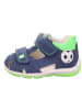 superfit Leren enkelsandalen donkerblauw/groen