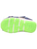 superfit Leder-Halbsandalen in Dunkelblau/ Grün