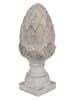 Clayre & Eef Figurka dekoracyjna w kolorze szarym - wys. 39 x Ø 17 cm