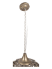 Clayre & Eef Lampa wisząca w kolorze szarym - wys. 59 x Ø 39 cm