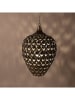 Clayre & Eef Lampa wisząca w kolorze szarym - wys. 59 x Ø 39 cm