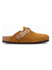 Birkenstock Skórzane chodaki "Boston" w kolorze jasnobrązowym