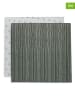 Jollein 2er-Set: Musselin-Spucktücher in Grün/ Weiß - (L)70 x (B)70 cm