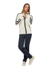 Polo Club Cardigan in Creme/ Dunkelblau