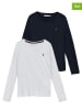 Polo Club 2-delige set: longsleeves donkerblauw/wit