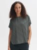 OPUS Bluse in Schwarz/ Hellgrau