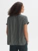 OPUS Bluse in Schwarz/ Hellgrau