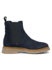 Marc O'Polo Shoes Skórzane sztyblety w kolorze granatowym