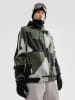 Siroko Softshell-ski-/snowboardjas "W1" kaki/grijs