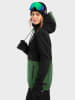 Siroko Softshell-Ski-/ Snowboardjacke "W1-W" in Schwarz/ Grün