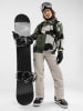 Siroko Softshell-ski-/snowboardjas "W1-W" kaki/grijs