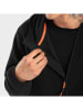 Siroko Fleecehoodie "Avoriaz" in Schwarz