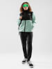 Siroko Fleece vest "Stoos" zwart/turquoise