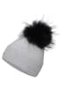 Hannah Muts met pompon grijs