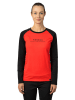 Hannah Longsleeve in Schwarz/ Rot