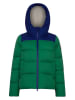 Ecoalf Doorgestikte jas groen/donkerblauw